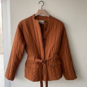Universal Thread Quilted Jacket Burnt Orange